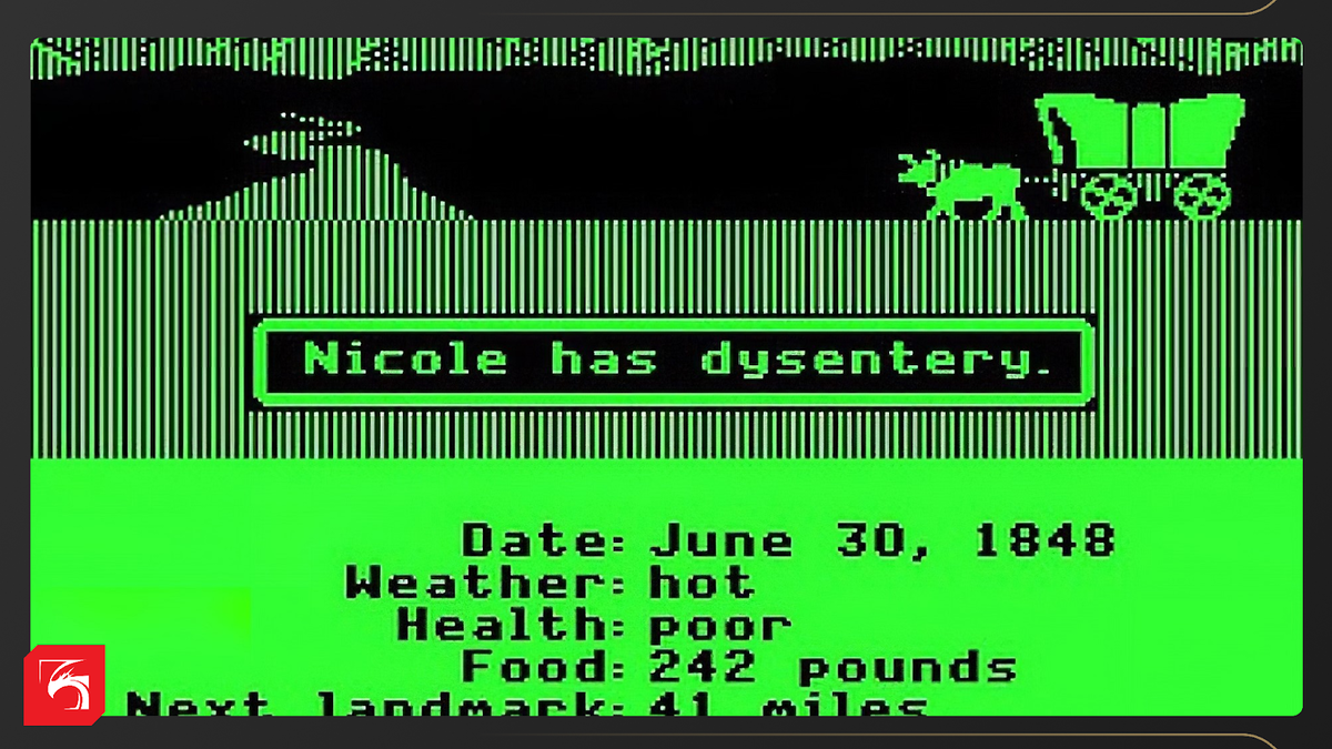 The Oregon Trail (1971), оригинальная версия текстового симулятора