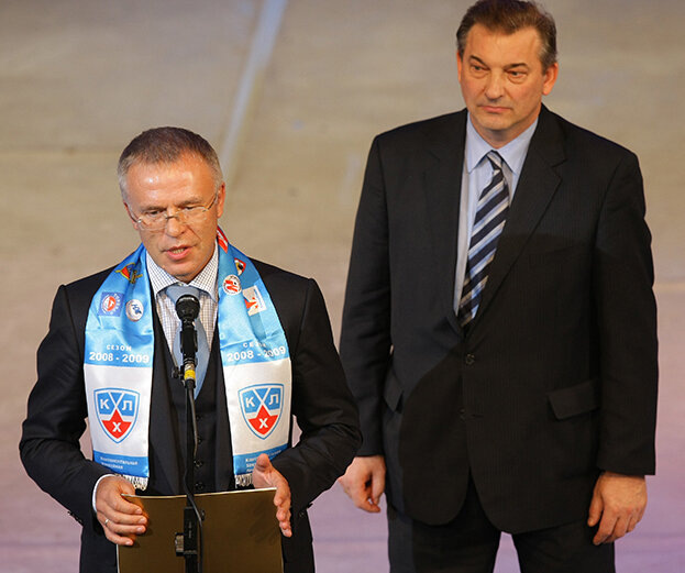 Вячеслав Фетисов и Владислав Третьяк. Фото КХЛ