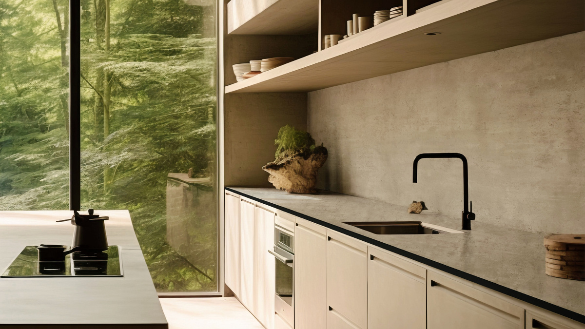 Столешница и фартук дизайн Стромболи фабрика "Кедр" 