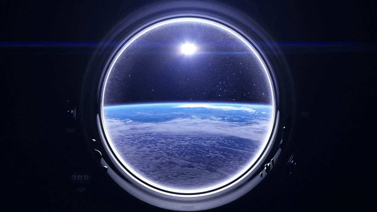 Космос в юллюминаторе