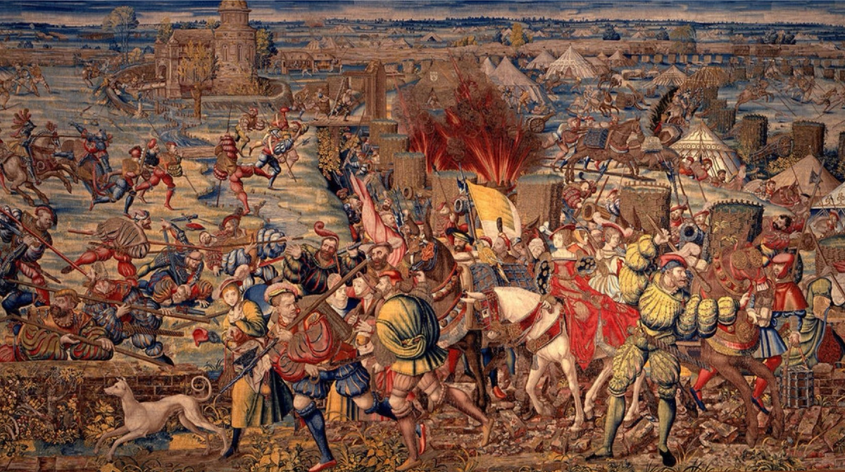 Бернард Ван Орли, Битва при Павии, (Музей Каподимонте, Неаполь) приблизительно 1491-1542 гг.