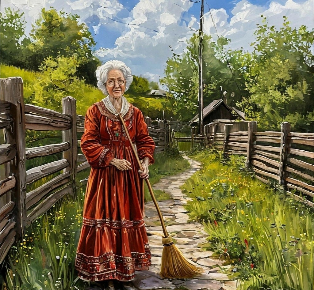 Такой могла быть бабушка Клава. 