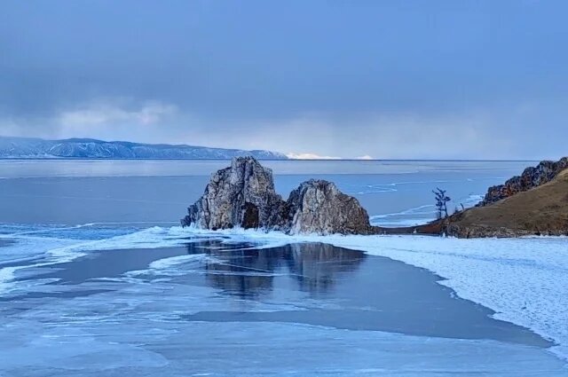    Какая толщина льда на Байкале сегодня, 13 февраля?