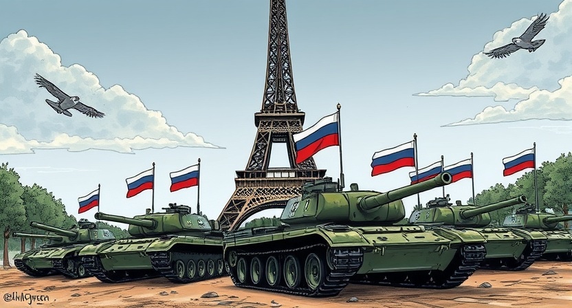    Генсек НАТО долго пугал европейцев российскими танковыми клиньями, неумолимо движущимися на запад