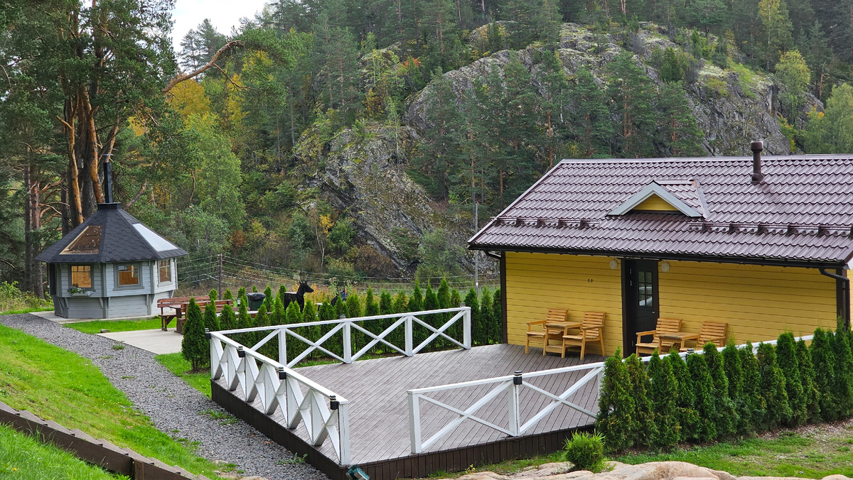 Желтый домик: сауна с кухней-гостиной Терве Ранта