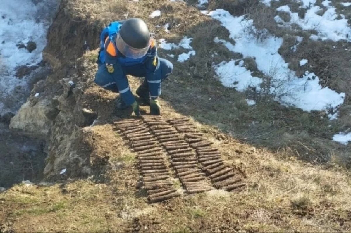    В Крыму пиротехники уничтожили 82 артиллерийских снаряда и 2 мины