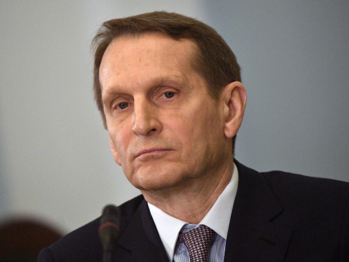    Председатель Российского исторического общества Сергей Нарышкин во время заседания круглого стола, посвящённого исторической роли России в освоении космоса© РИА Новости / Евгений Биятов