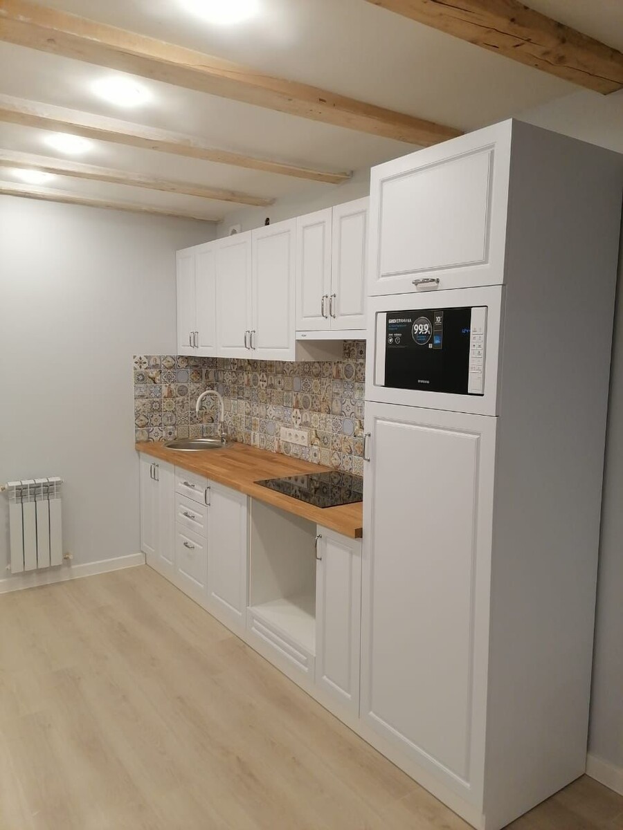 Кухня с фасадами МДФ с фрезеровкой «классика»