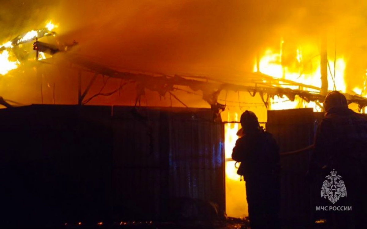    В Железногорске Курской области зафиксировано возгорание садового товарищества