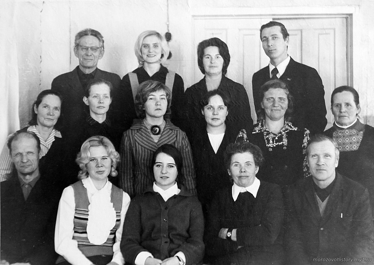 1974 - 1976 г.г., село Морозово, Верховажского района, Вологодской области)