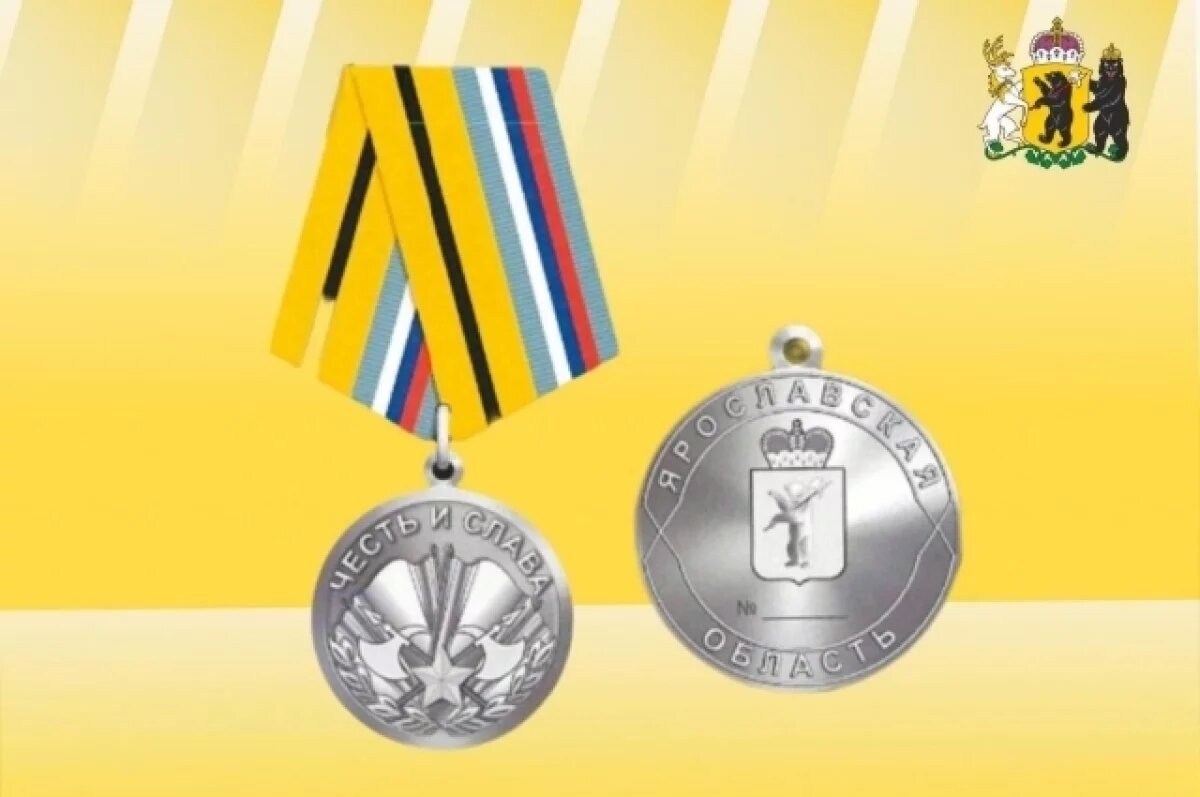    В Ярославской области появится медаль «Честь и слава»