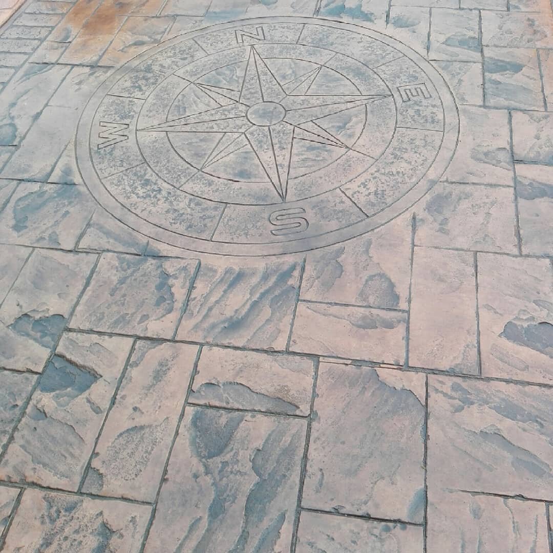 штамп малый сланец и роза ветров