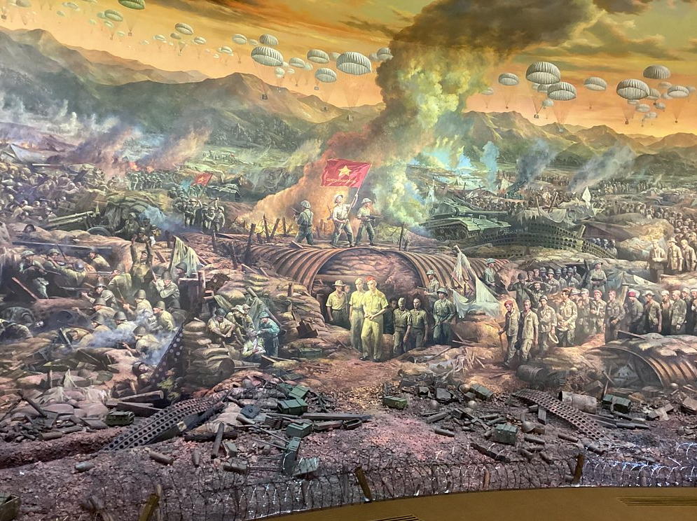 Панорама в музее. Тут запечатлён момент сдачи французов в плен (в центре).