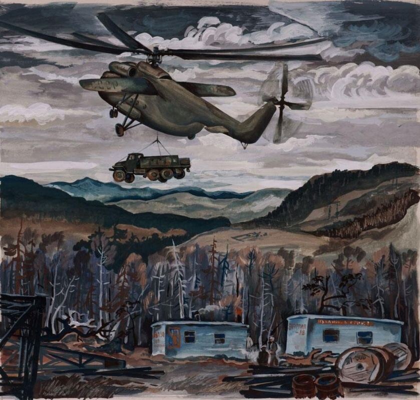    В.А. Смирнов -  Мехколонна переезжает.