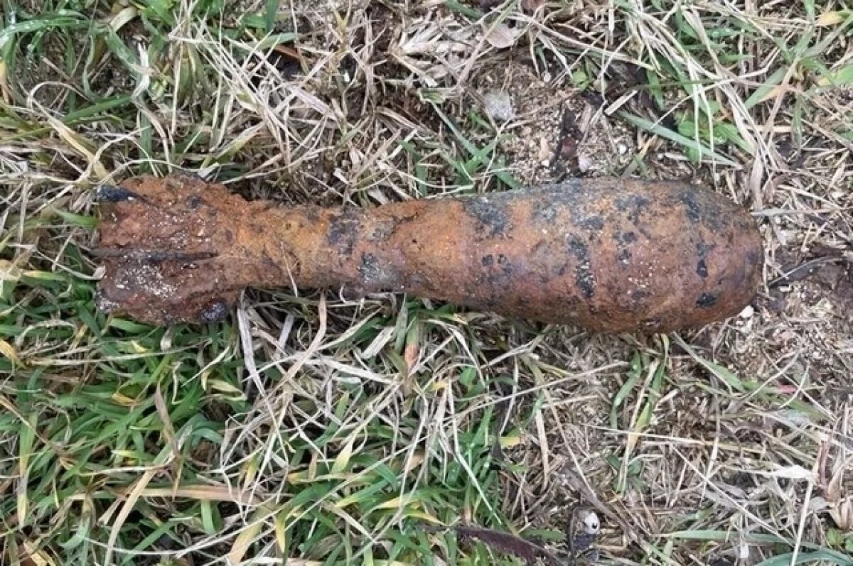    На берегу моря в Темрюкском районе нашли мину времен ВОВ