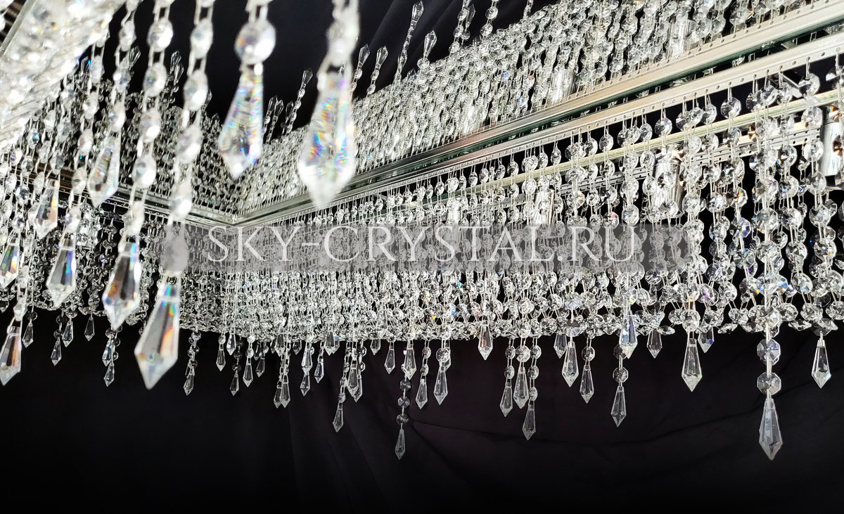 Готовая люстра нашего предприятия. Прямоугольник №19 арт.851