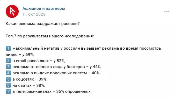     Источник: скриншот/vk.com/Ашманов и партнеры