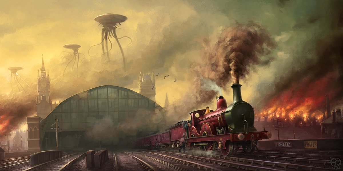 Иллюстрация к "Войне миров" Уэллса.