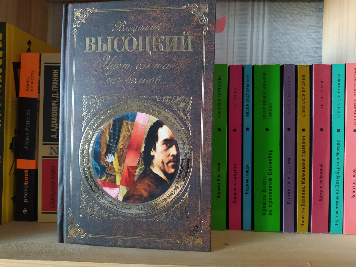 Фото с полки. Мне эту книгу подарил сын на  мой день рождения, зная как я люблю творчество В.Высоцкого