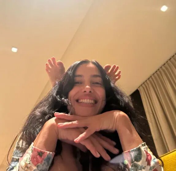    Ирина Шейк с дочкой. Фото: соцсети