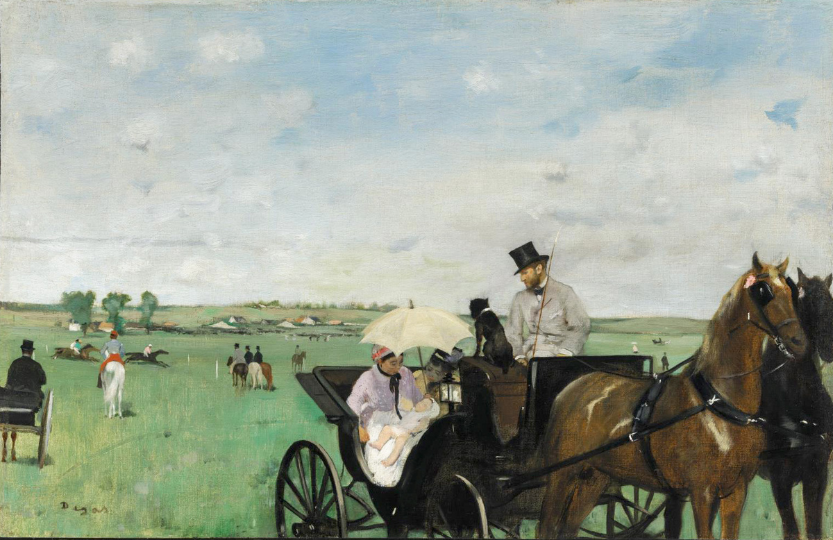 Эдгар Дега «На скачках в сельской местности»