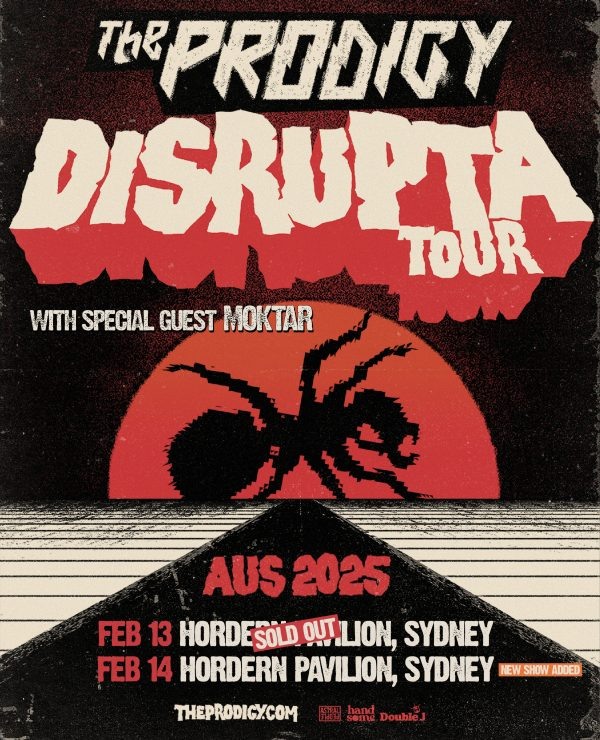 Афиша выступления в Hordern Pavilion в Сиднее.