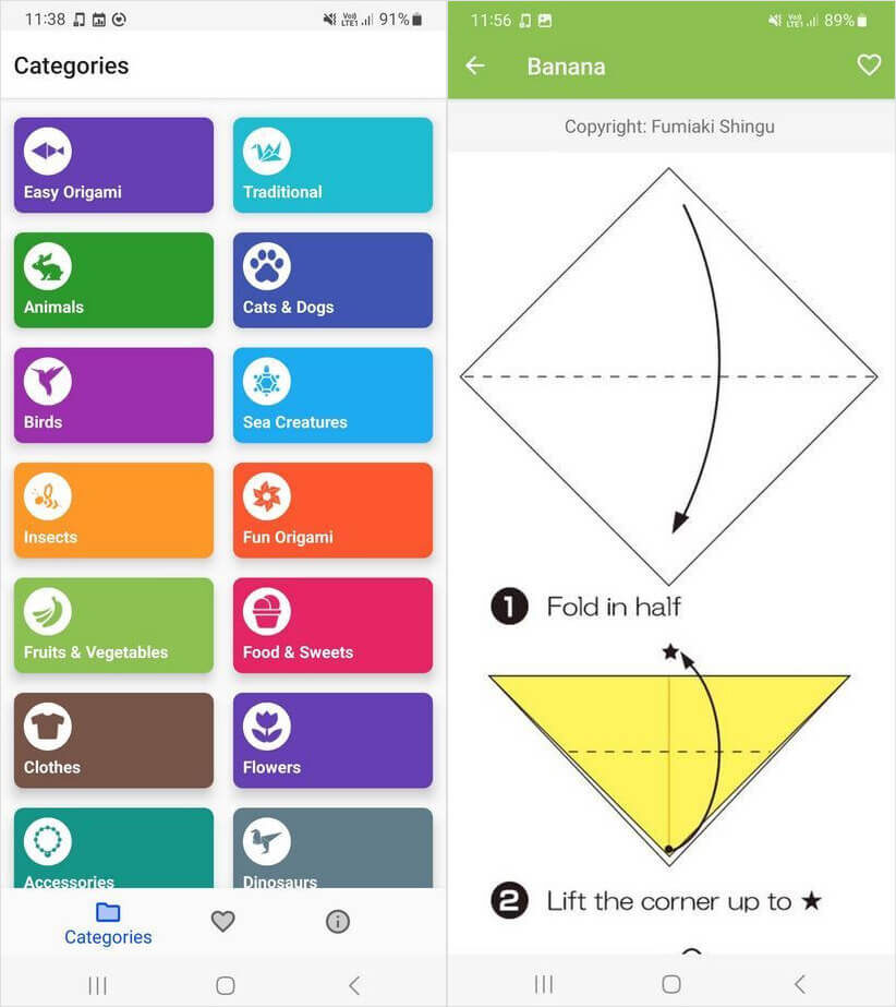    Это приложение научит вас делать самые разные фигурки оригами