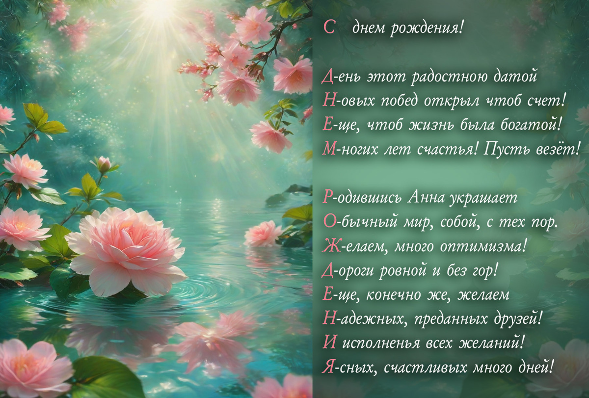 С днем рождения (имя конечно можно поменять)