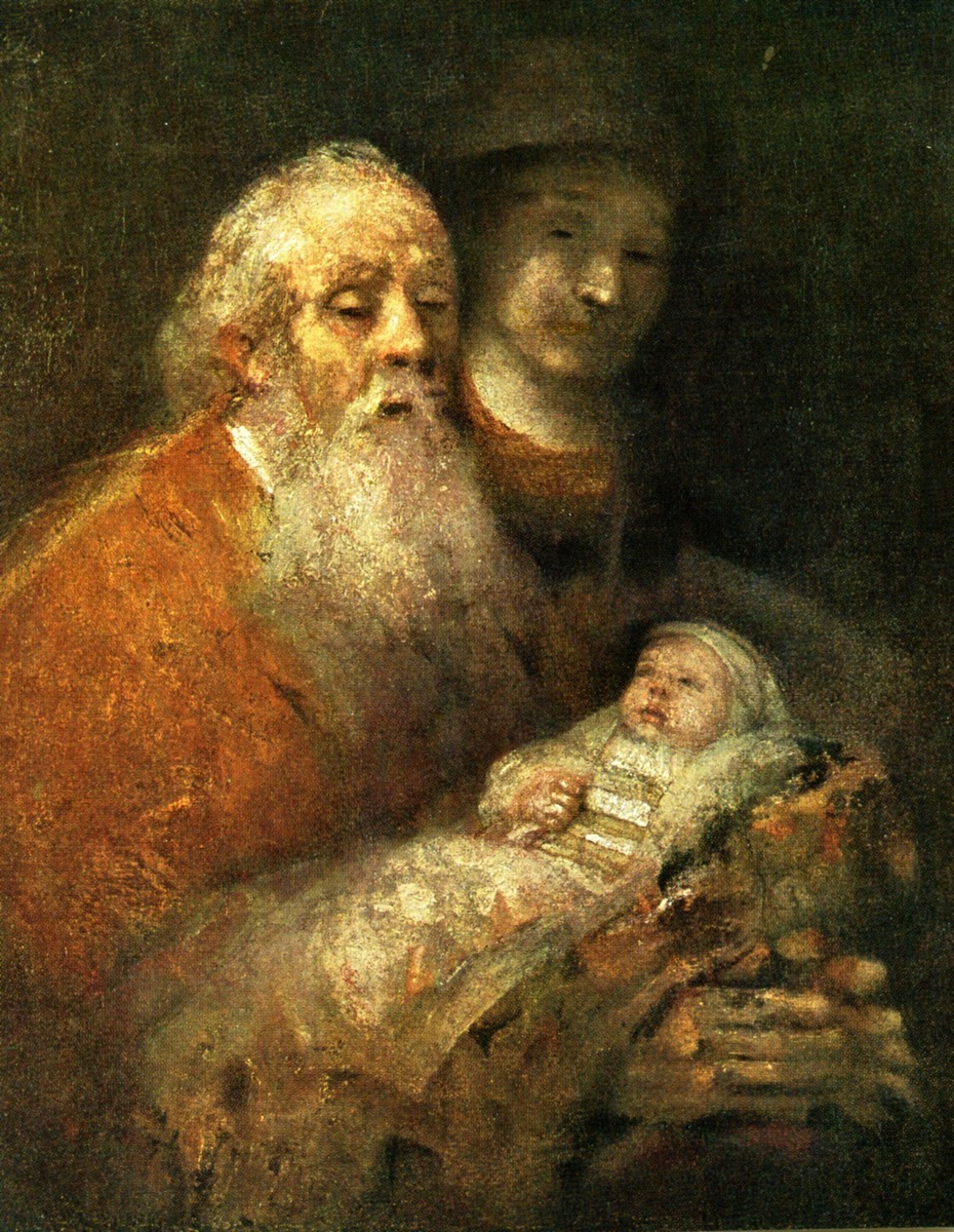 Праведный Симеон Богоприимец (Рембрандт 1606-1669)