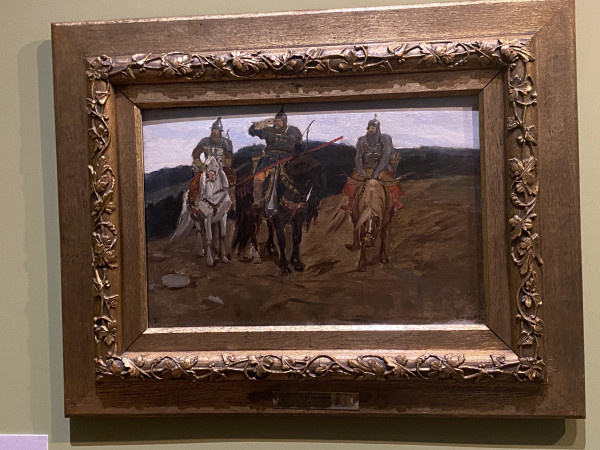 Первый эскиз картины «Богатыри» хранится в доме-музее Поленова