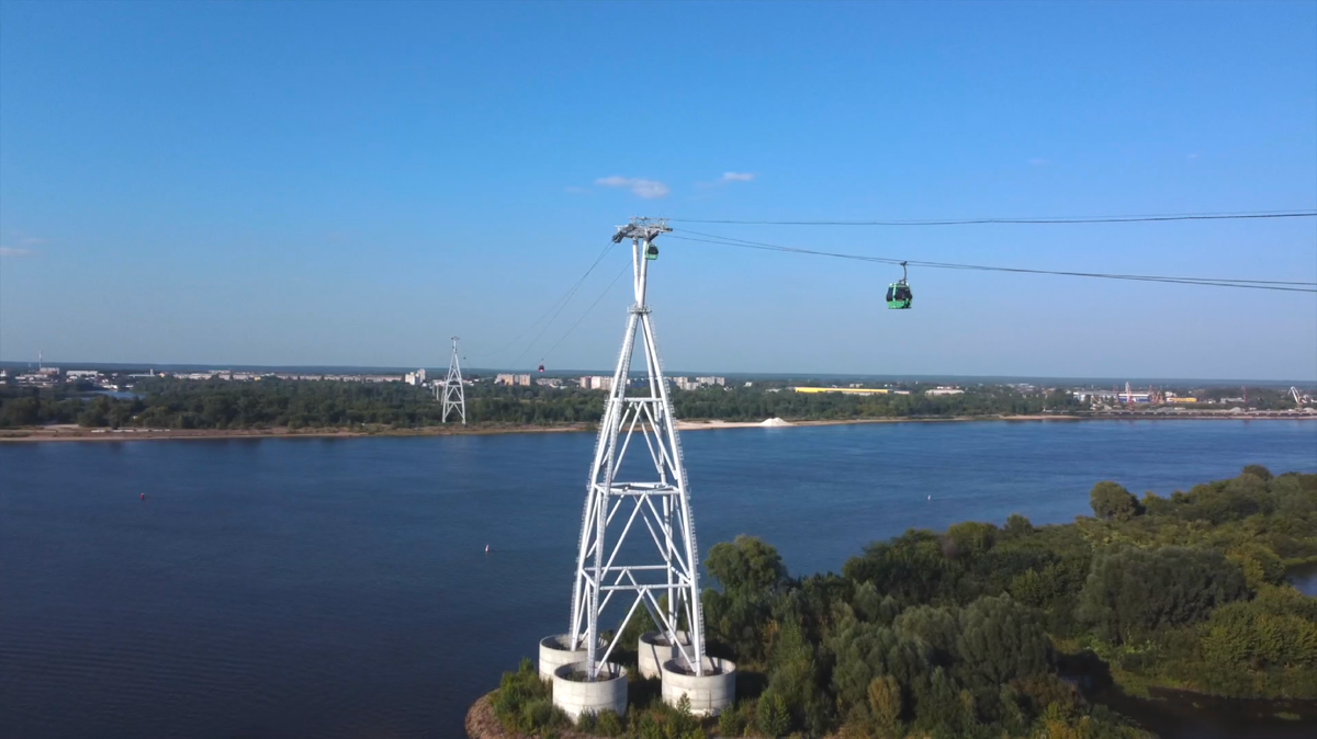 Канатная дорога через Волгу