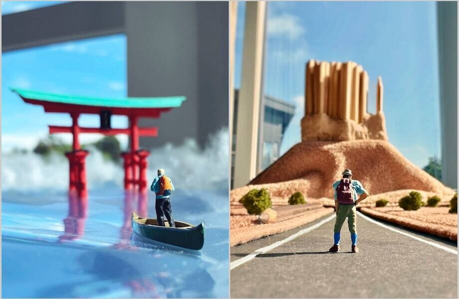 Японский остров Ицукусима и Долина монументов в Аризоне, США