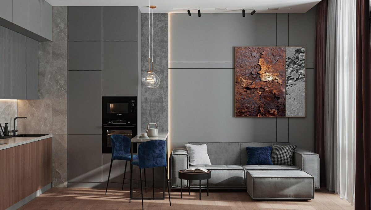 Фотография интерьера дизайн-студии Полины Агафоновой