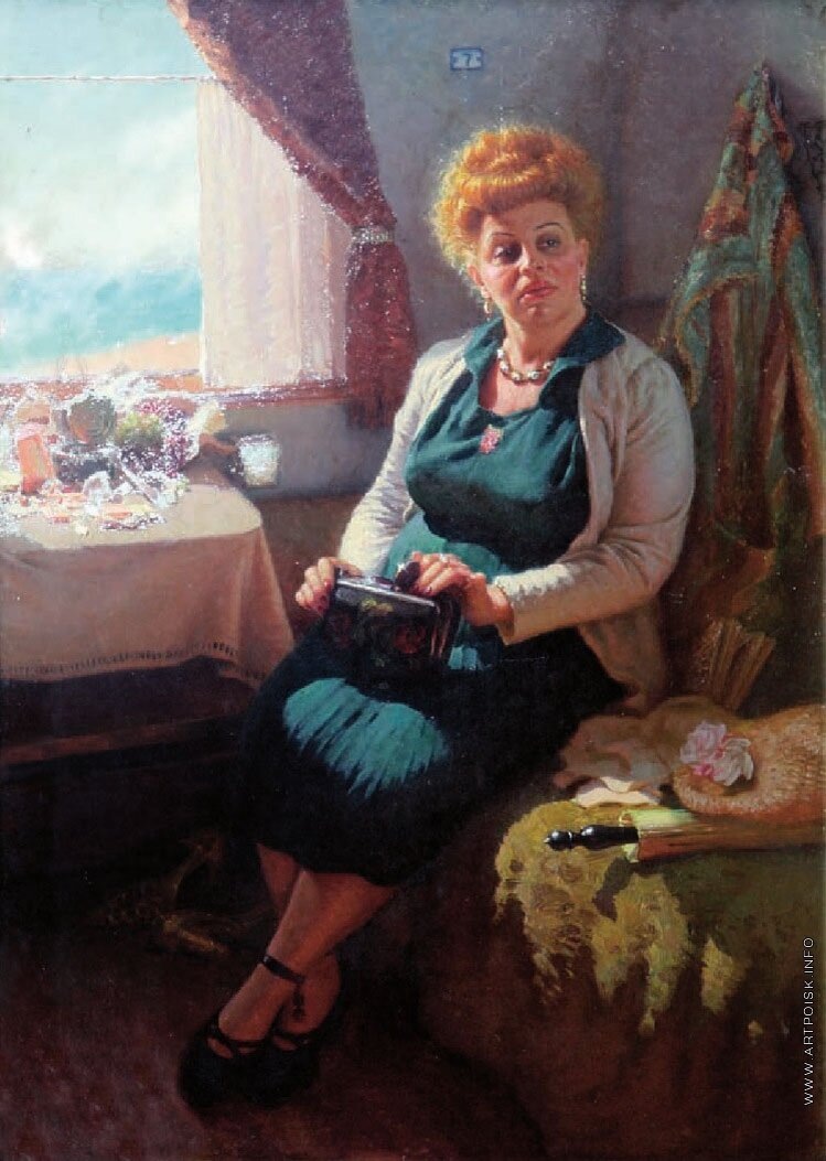 "На курорт", художник Юрий Волков (1960)