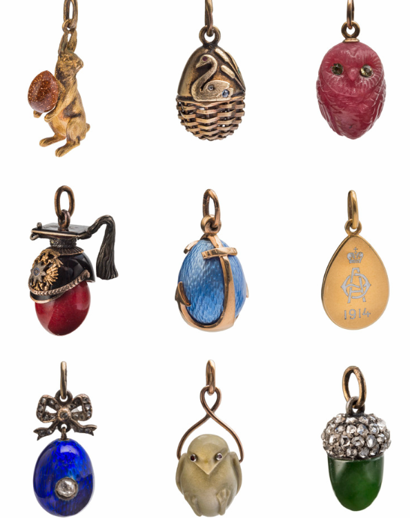 Миниатюрные яйца-подвески