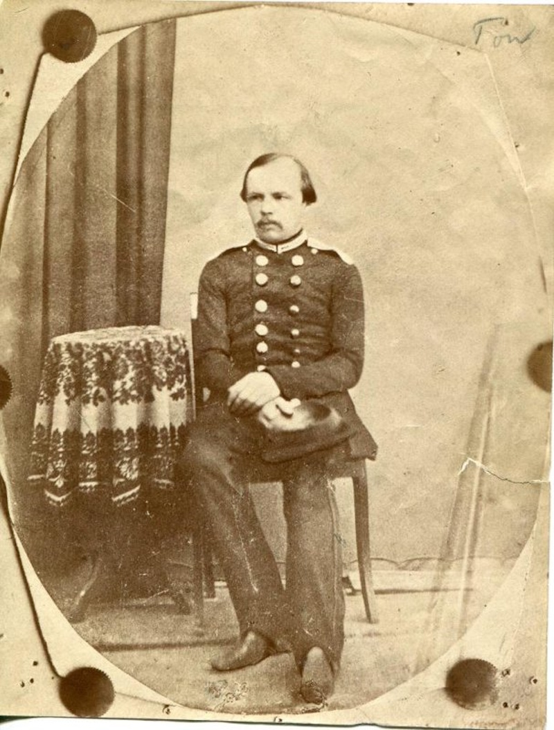 Федор Михайлович Достоевский в мундире офицера Сибирского 7-го линейного батальона, после 1858 года