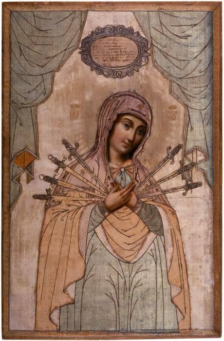 Икона из церкви Распятия в Большом Кремлевском дворце. 1682 г. Василий Познанский.