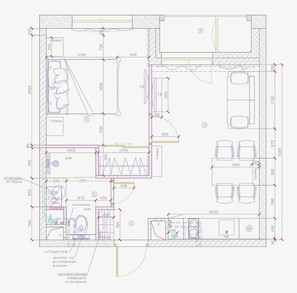 План расстановки мебели 