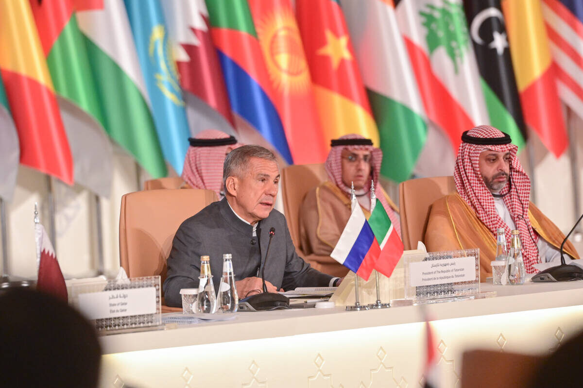 Рустам Минниханов: «Столица Татарстана – город Казань – номинирована на звание культурной столицы исламского мира в 2026 году. Надеемся на вашу поддержку нашей заявки»Фото: rais.tatarstan.ru