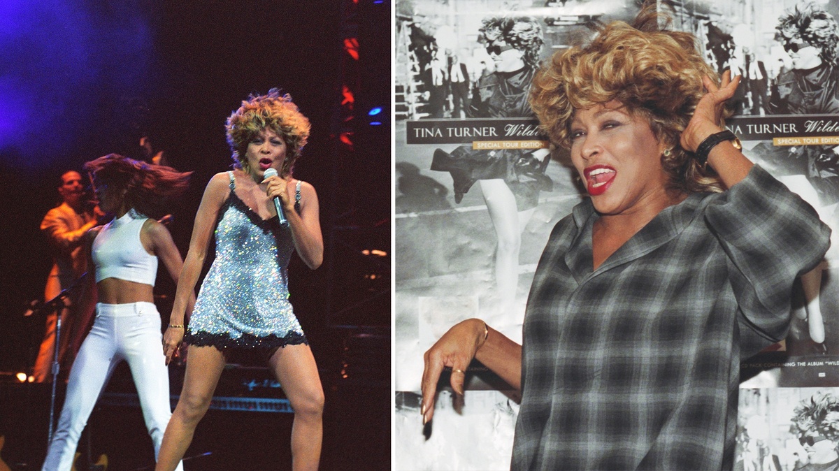    Тина Тернер во время визита в Москву в 1996 году. Коллаж: Юрий Абрамочкин / РИА Новости / Роман Денисов / ТАСС