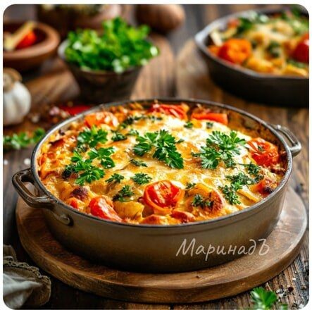 Запеканка с фаршем и овощами/МаринадЪ
