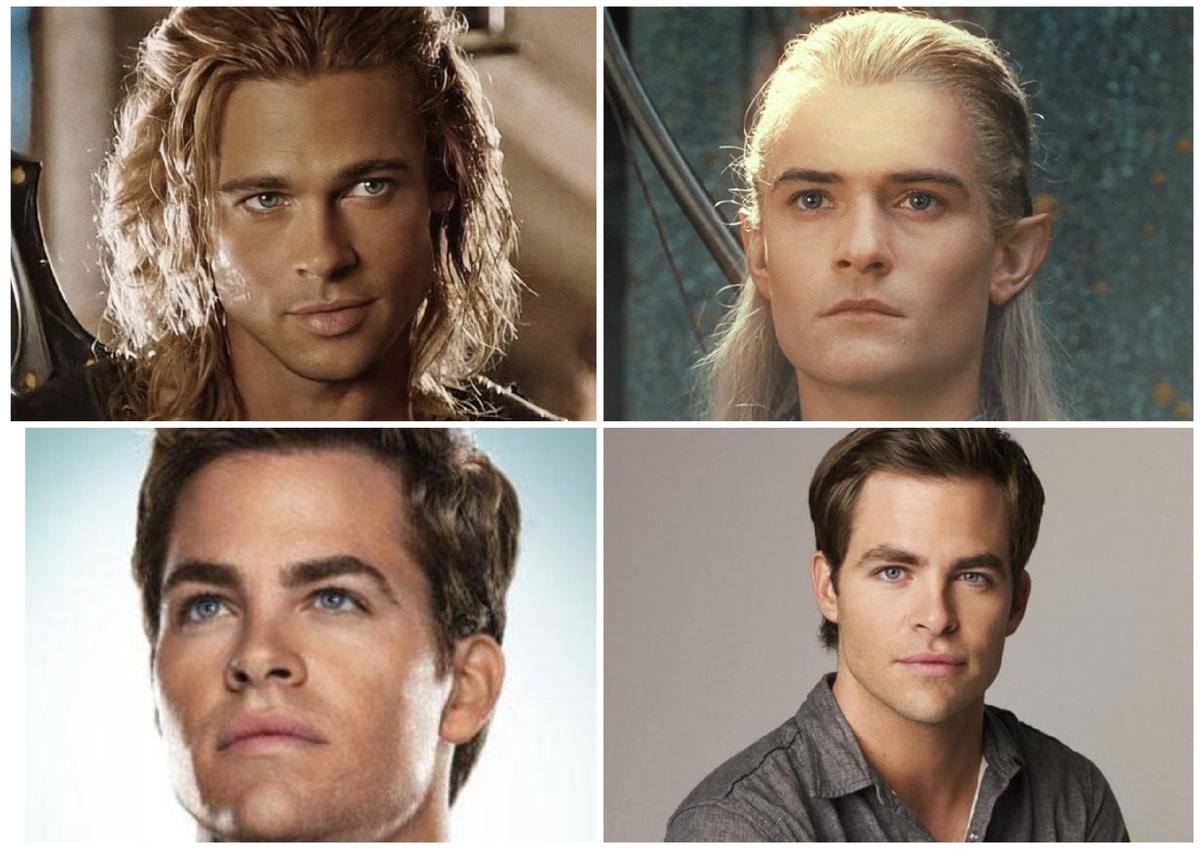 голубоглазые красавцы,  (фотографии из открытых источников, коллаж мой)