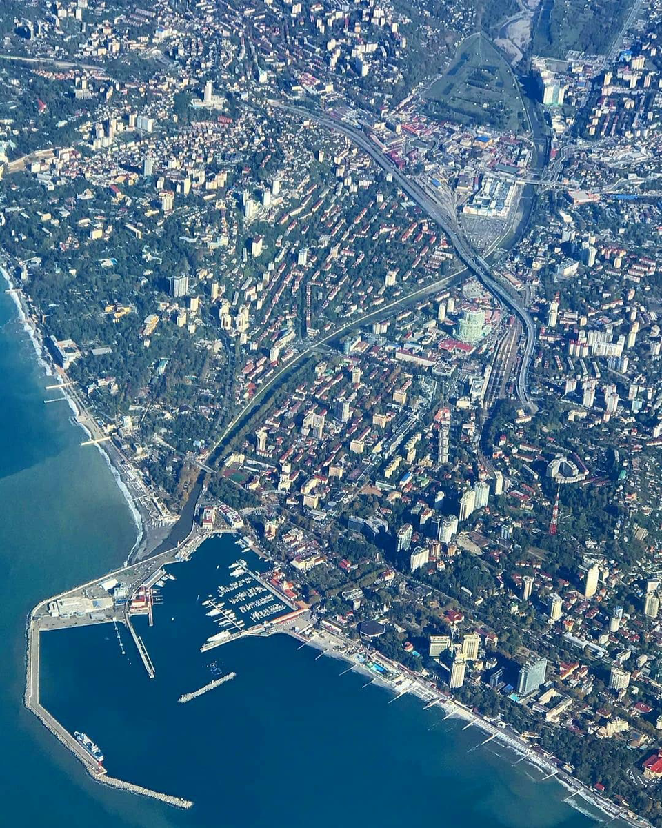 Сочи с самолета 