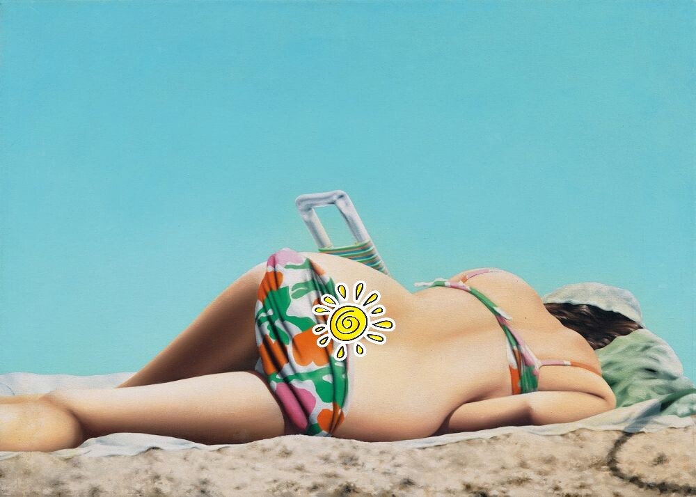 КАРТИНА ИЗ СЕРИИ " ПЛЯЖ " ОТ ХУДОЖНИКА ХИЛО ЧЕНЬ / Hilo Chen / 陳昭宏 