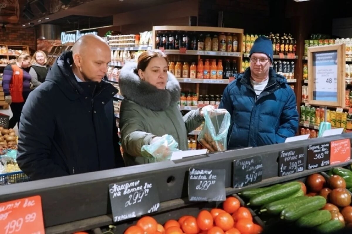    Губернатор лично проверил «синие ценники» в калининградских магазинах