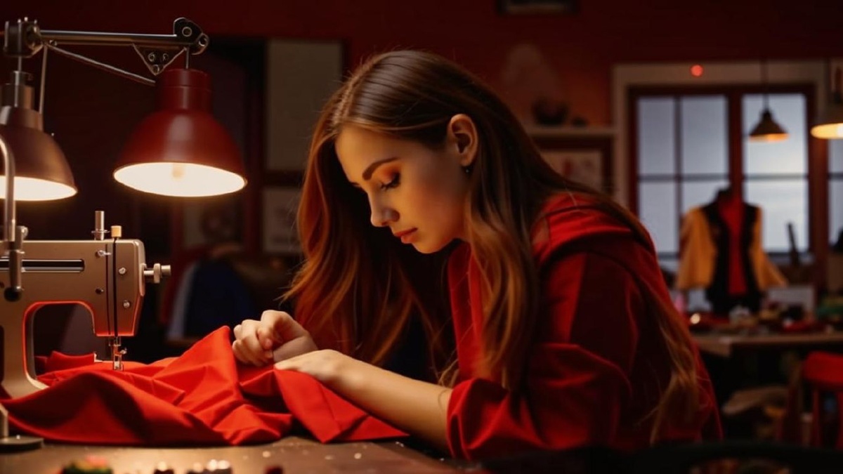 Пусть и обложки будет от нейросети. Вот так она представляет пошив белья. С этим вообще сложно! 