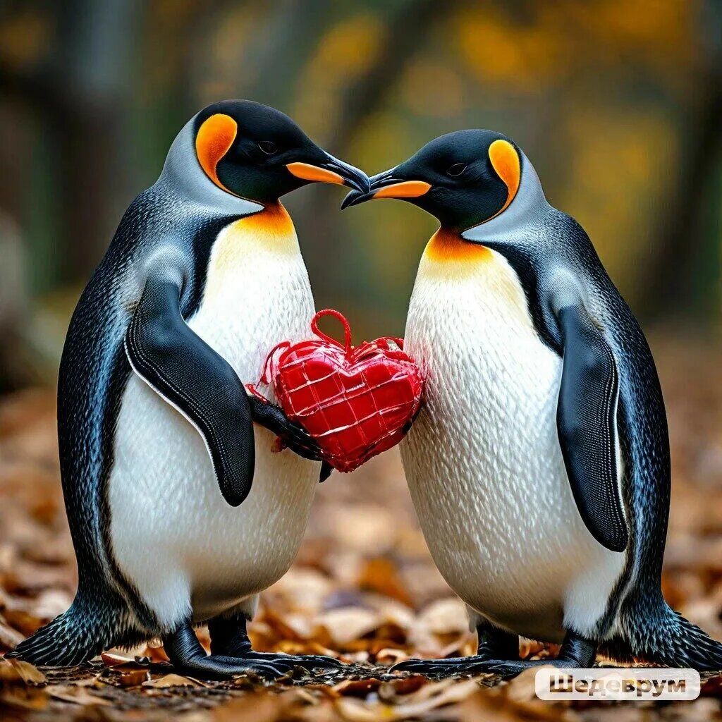   Романтика у пингвинов
