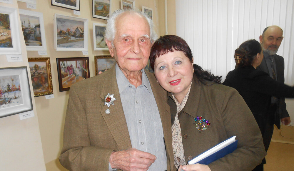 Алексей Павлович Петров и я, Марина Караваева в том самом 2010 году.  