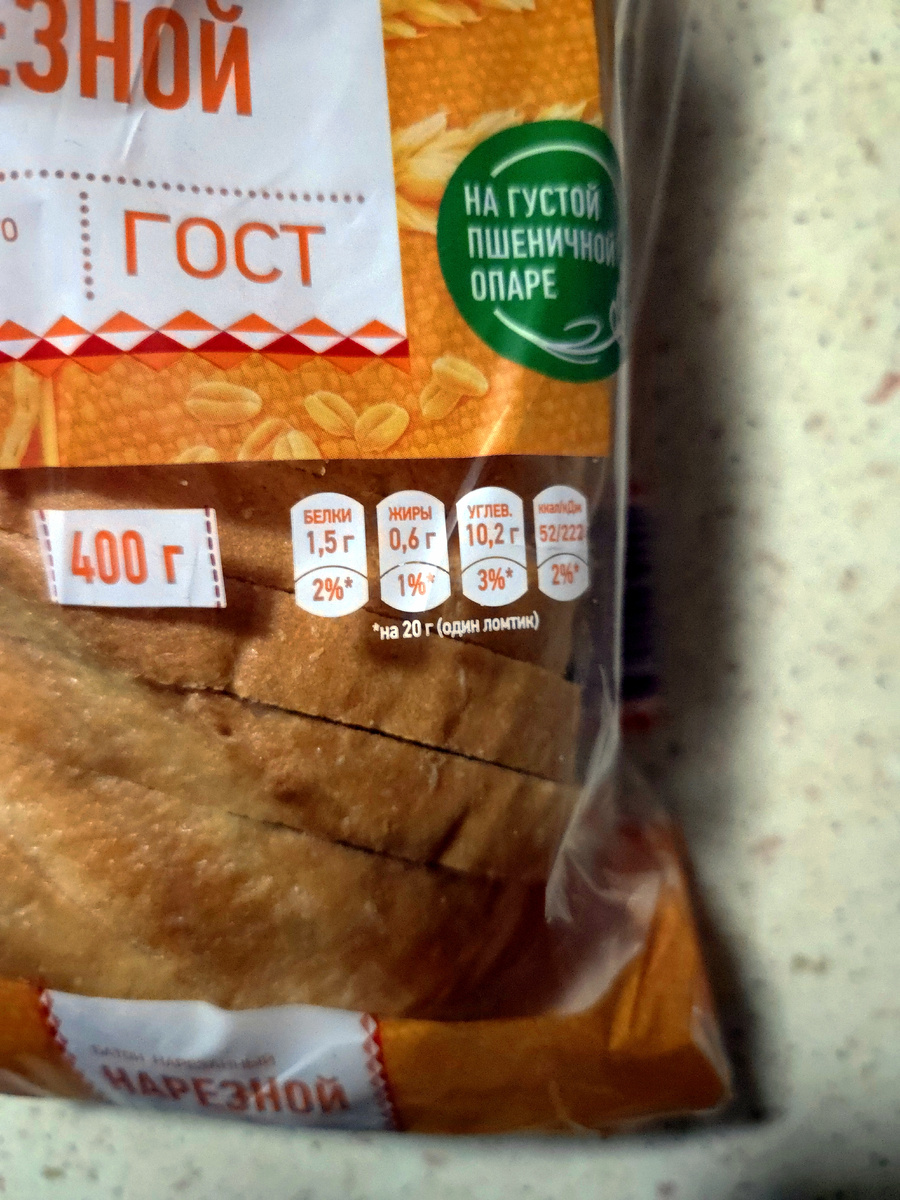 А ведь жиров то нету, да и 10 г. углеводов на 1 ломтик, не такая и большая проблема. Главное не более двух кусочков в день и никаких проблем.