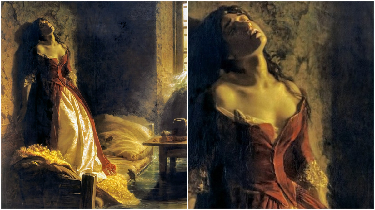 Фрагмент картины «Княжна Тараканова», Константин Флавицкий, 1864 год